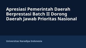 Apresiasi Pemerintah Daerah Berprestasi Batch II Dorong Daerah Jawab Prioritas Nasional