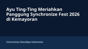 Ayu Ting-Ting Meriahkan Panggung Synchronize Fest 2026 di Kemayoran