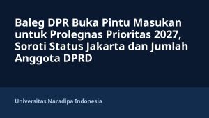 Baleg DPR Buka Pintu Masukan untuk Prolegnas Prioritas 2027, Soroti Status Jakarta dan Jumlah Anggota DPRD