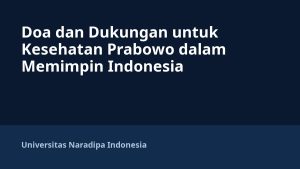Doa dan Dukungan untuk Kesehatan Prabowo dalam Memimpin Indonesia