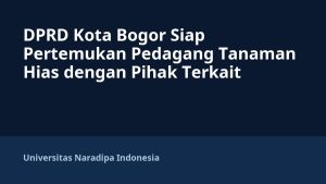 DPRD Kota Bogor Siap Pertemukan Pedagang Tanaman Hias dengan Pihak Terkait
