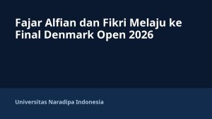 Fajar Alfian dan Fikri Melaju ke Final Denmark Open 2026