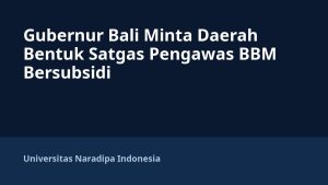 Gubernur Bali Minta Daerah Bentuk Satgas Pengawas BBM Bersubsidi