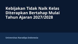 Kebijakan Tidak Naik Kelas Diterapkan Bertahap Mulai Tahun Ajaran 2027/2028