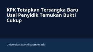 KPK Tetapkan Tersangka Baru Usai Penyidik Temukan Bukti Cukup
