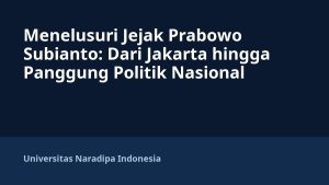 Menelusuri Jejak Prabowo Subianto: Dari Jakarta hingga Panggung Politik Nasional