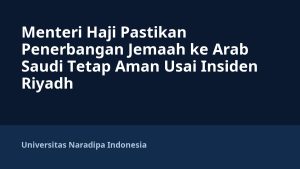 Menteri Haji Pastikan Penerbangan Jemaah ke Arab Saudi Tetap Aman Usai Insiden Riyadh
