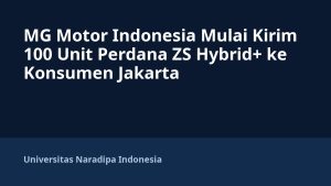 MG Motor Indonesia Mulai Kirim 100 Unit Perdana ZS Hybrid+ ke Konsumen Jakarta