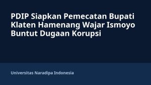PDIP Siapkan Pemecatan Bupati Klaten Hamenang Wajar Ismoyo Buntut Dugaan Korupsi