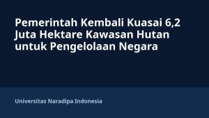 Pemerintah Kembali Kuasai 6,2 Juta Hektare Kawasan Hutan untuk Pengelolaan Negara