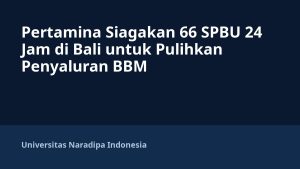 Pertamina Siagakan 66 SPBU 24 Jam di Bali untuk Pulihkan Penyaluran BBM