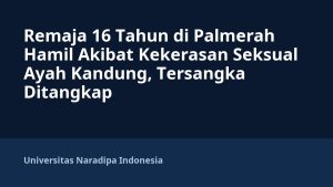 Remaja 16 Tahun di Palmerah Hamil Akibat Kekerasan Seksual Ayah Kandung, Tersangka Ditangkap